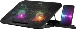 NS-510 laptop cooling pad with RGB lighting, 15.6″