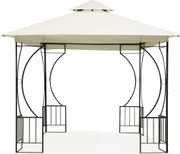 Gartenpavillon 3×3 m mit Seitenwänden und Moskitonetz MultiGarden