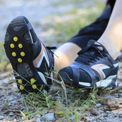 Antislip overschoenen met metalen spikes, elastisch TPE, maat 42–48