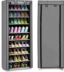 Fabric wardrobe with shelves for clothes and shoes MODERNHOME