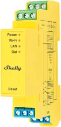 Shelly RGBWW Pro WiFi 5-channel lighting controller on DIN rail