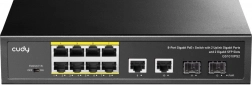 Switch PoE+ Gigabit à 8 ports avec 2 ports uplink et 2 emplacements SFP, 120 W