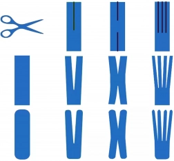 Kinesiologisches Tape 5 m × 5 cm – Gelb