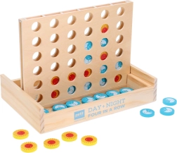 Wooden Game Four in a Row Day and Night