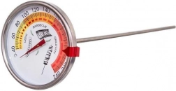 Stalen rookoventhermometer met sonde 33 cm