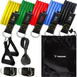 TRIZAND Widerstandsband-Set mit Zubehör, 11-teilig