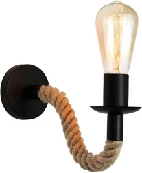 Applique murale Loft avec corde en jute