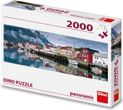 Puzzle Fishing Village - 2000 Pieces Panoramic