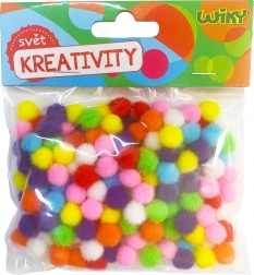 Bunte Pom-Pom-Kugeln 10mm