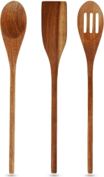 Holz-Küchenutensilien-Set 3-tlg. aus Akazienholz