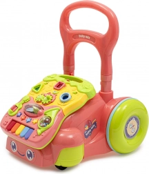 Baby Mix looptrainer met muziek roze