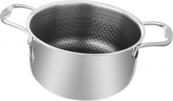 RVS kookpan COOKCELL 26 cm, 7 l met antiaanbaklaag