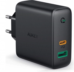 Netzladegerät Aukey mit 2 USB-Ports und Power Delivery 30W