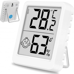 digitale mini-thermometer en hygrometer met lcd-display en magneet
