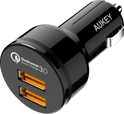 Ultraschnelles Auto-Ladegerät 2×USB mit QC 3.0, 36 W
