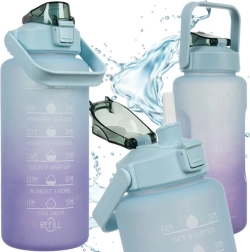Motivierende Wasserflasche TRIZAND 2L