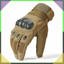 Tactische survivalhandschoenen voor motor en fiets, touchscreen, maat L, bruin