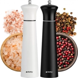 Set handmolens voor zout en peper RUHHY, keramisch mechanisme, 22 cm