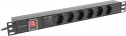 Rack Mount Power Distribution Unit PDU 19" 1U Lanberg