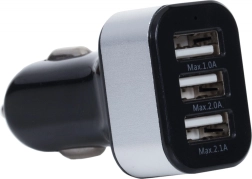 Car charger with triple USB
