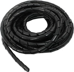 Spiral cable sleeve 3 m black