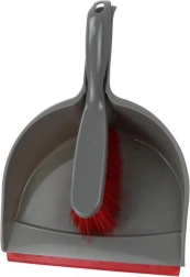 Kehrbesen und Schaufel TORO grau