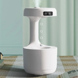 Antigravitations-Luftbefeuchter mit LED-Display und Nachtlicht 800 ml