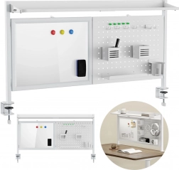 Tischtrenner mit Magnettafel und perforiertem Panel ER-301