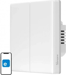 Intelligent Touch Wall Switch Wi‑Fi Sonoff TX T5 2‑Channel