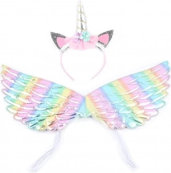 Unicorn costume with wings and headband