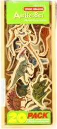 Wooden dinosaur magnets 20 pcs