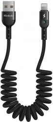 Federkabel USB Lightning Mcdodo schwarz 1,8 m