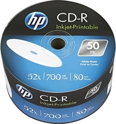 HP CD-R 700 MB 52x printable, spindle 50 pcs