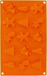 SILLINIE silicone Christmas cookie mold, brown