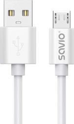 Savio USB-A to micro USB cable 3 m, fast charging 2 A