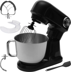 Planeten-Küchenmaschine Bauerkraft mit Edelstahl-Rührschüssel 5 l, 1500 W, schwarz