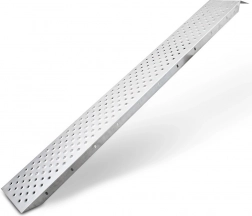 Stahl-Auffahrrampe 160 cm mit Antirutsch, Tragfähigkeit 200 kg für Motorrad, Roller und Rasenmäher