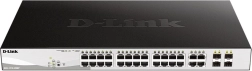 Commutateur DGS-1210-28MP avec 24 GE PoE+ et 4 ports SFP