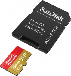SanDisk Extreme microSDXC-geheugenkaart 64GB