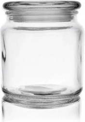 Bocal en verre pour aliments 580 ml avec couvercle