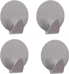 Crochets muraux en acier autocollants 4 pcs