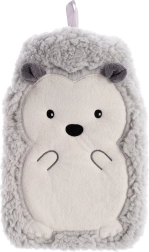 Hedgehog hot water bottle with plush cover 0.6 l