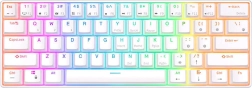 Clavier mécanique Royal Kludge RK61 RGB blanc