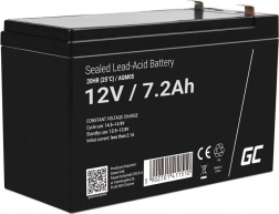 Wiederaufladbare AGM-Batterie 12 V 7,2 Ah für USV und Alarme GREEN CELL