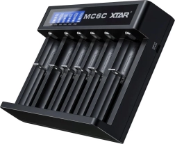 Li‑ion 18650 Battery Charger XTAR MC6C