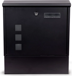 Stahlbriefkasten ModernHome mit Zeitungsfach und Schloss