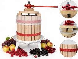 Handmatige fruitpers met schroefmechanisme 12 l