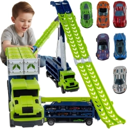 Iso Trade Lastwagen – Rutsche mit 6 Metallautos