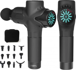Massagepistole für den Körper mit 12 Aufsätzen und Etui