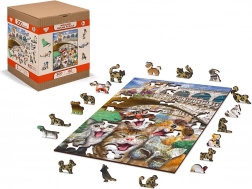 Wooden Puzzle Kittens in Venice 2 in 1
